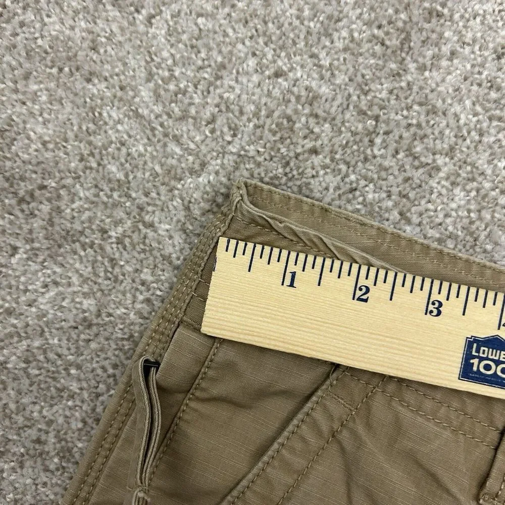 L.L Bean Shorts Mens's Size 42 Beige Cargo Utility Pockets Cotton Casual Outdoor